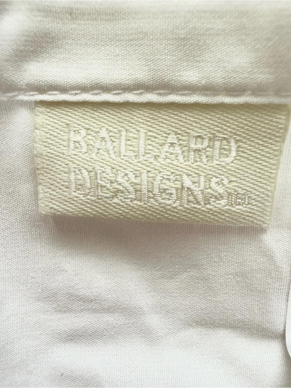 Ballard Designs 2  Positano 26 X 26 EURO SHAM pillows cases NWOT Cotton